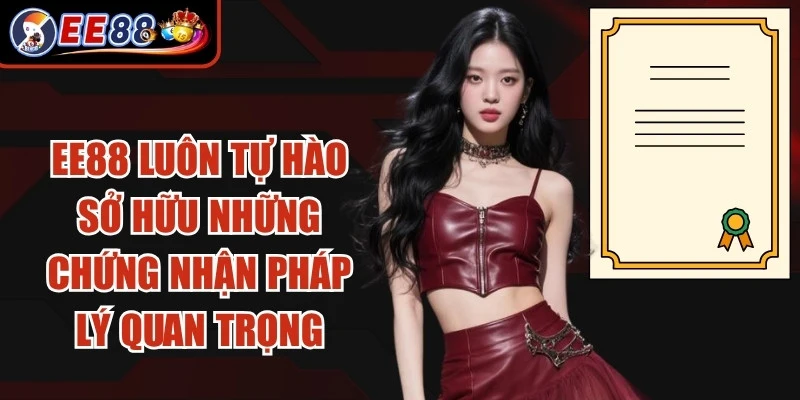 EE88 luôn tự hào sở hữu những chứng nhận pháp lý quan trọng